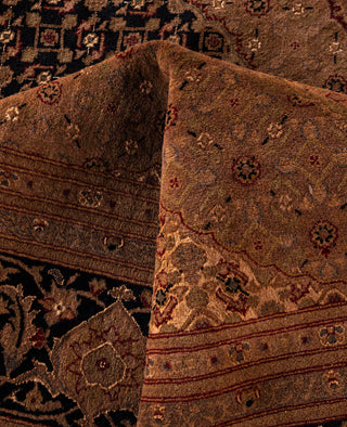 Overdyed Hand-Knotted Wool Modern-Contemporary Brown Area Rug 9' 3" x 12' 3"