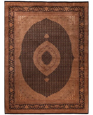 Overdyed Hand-Knotted Wool Modern-Contemporary Brown Area Rug 9' 3" x 12' 3"