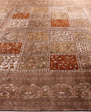 Overdyed One-of-a-Kind Wool Brown Area Rug 9' 0" x 12' 3"