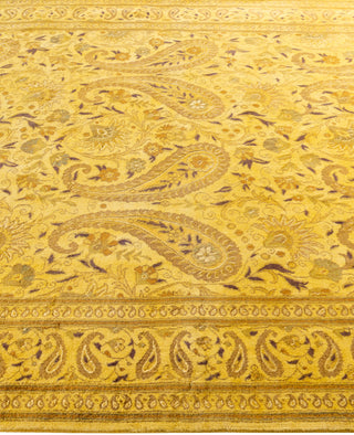 Overdyed One-of-a-Kind Wool Yellow Area Rug 5' 9" x 8' 4"
