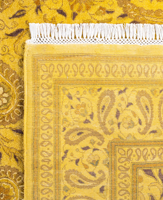 Overdyed One-of-a-Kind Wool Yellow Area Rug 5' 9" x 8' 4"