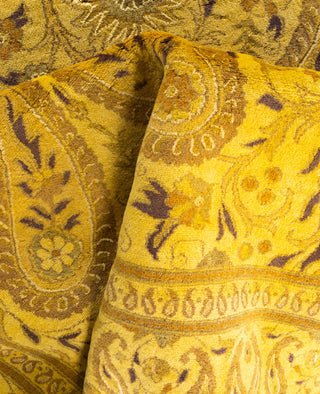 Overdyed One-of-a-Kind Wool Yellow Area Rug 5' 9" x 8' 4"
