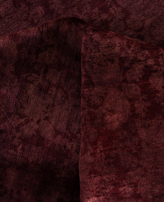 Overdyed One-of-a-Kind Wool Red Area Rug 9' 1" x 11' 9"
