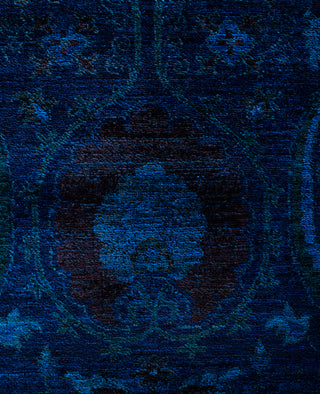 Overdyed One-of-a-Kind Wool Navy Area Rug 12' 1" x 17' 7"