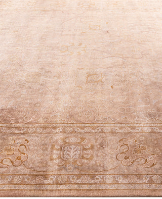 Overdyed One-of-a-Kind Wool Beige Area Rug 9' 2" x 12' 2"