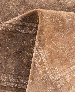 Overdyed One-of-a-Kind Wool Beige Area Rug 9' 2" x 12' 2"