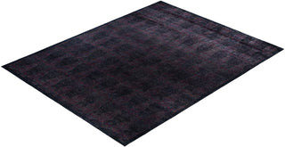 Overdyed One-of-a-Kind Wool Black Area Rug 12' 1" x 15' 3"