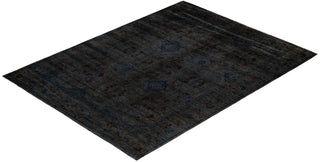 Overdyed One-of-a-Kind Wool Brown Area Rug 9' 2" x 12' 1"