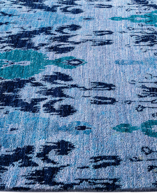 Overdyed Hand-Knotted Wool Modern-Contemporary Purple Area Rug 5' 1" x 8' 1"