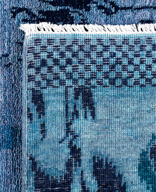 Overdyed Hand-Knotted Wool Modern-Contemporary Purple Area Rug 5' 1" x 8' 1"