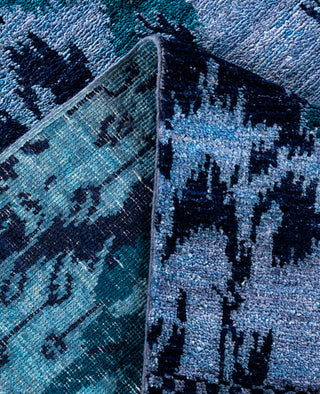 Overdyed Hand-Knotted Wool Modern-Contemporary Purple Area Rug 5' 1" x 8' 1"
