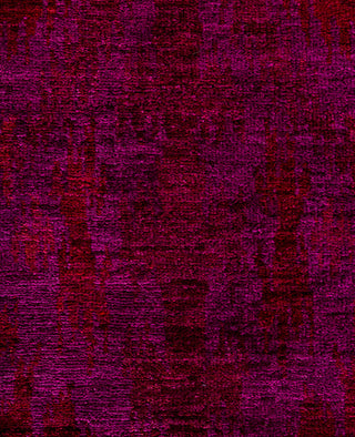 Overdyed Hand-Knotted Wool Modern-Contemporary Purple Area Rug 5' 1" x 8' 0"