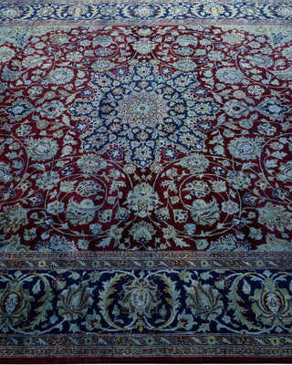 Contemporary Hand Knotted Overdyed Blue Area Rug 6' 3" x 9' 0"