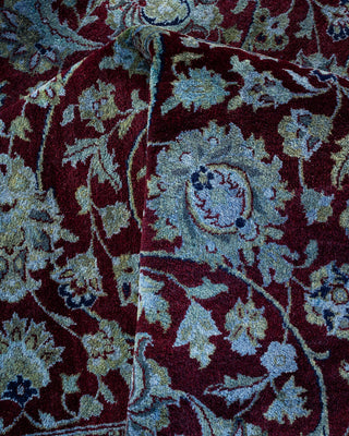 Contemporary Hand Knotted Overdyed Blue Area Rug 6' 3" x 9' 0"