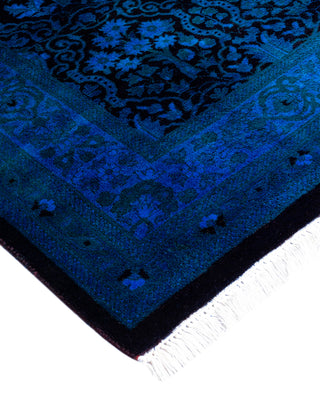 Fine Vibrance, One-of-a-Kind Hand-Knotted Runner Rug  - Blue, 2' 7" x 12' 3"