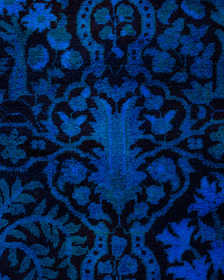 Fine Vibrance, One-of-a-Kind Hand-Knotted Runner Rug  - Blue, 2' 7" x 12' 3"