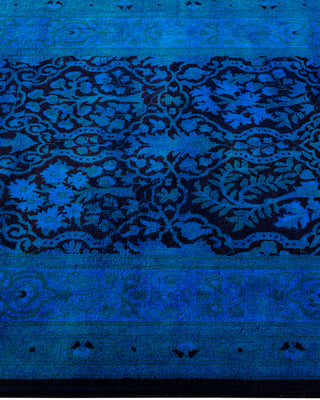 Fine Vibrance, One-of-a-Kind Hand-Knotted Runner Rug  - Blue, 2' 7" x 12' 3"