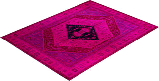 Overdyed Hand-Knotted Pink Area Rug 8' 10" x 12' 3"