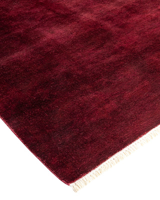 Contemporary Hand Knotted  Red Area Rug 6' 0" x 9' 0"