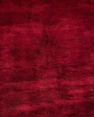 Modern Overdyed Hand Knotted Wool Red Area Rug 6' 0" x 9' 0"