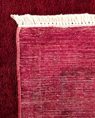 Contemporary Hand Knotted  Red Area Rug 6' 0" x 9' 0"