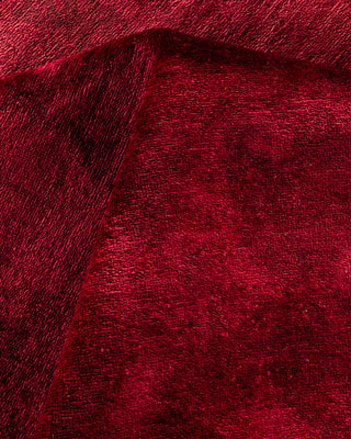 Contemporary Hand Knotted  Red Area Rug 6' 0" x 9' 0"