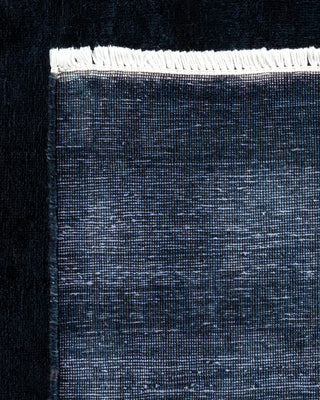 Contemporary Fine Vibrance Black Wool Area Rug - 8' 10" x 11' 10"