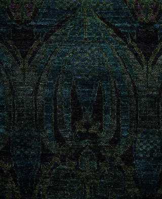 Overdyed One-of-a-Kind Wool Black Runner 2' 6" x 7' 10"