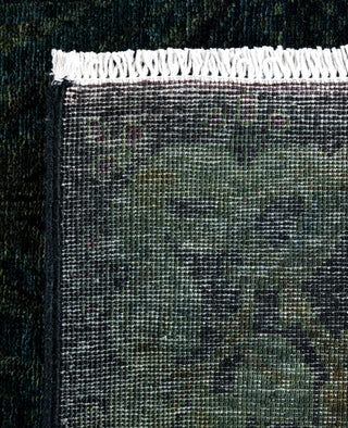 Overdyed One-of-a-Kind Wool Black Runner 2' 6" x 7' 10"