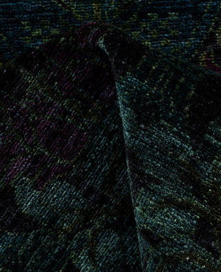 Overdyed One-of-a-Kind Wool Black Runner 2' 6" x 7' 10"