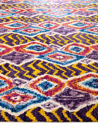 Contemporary Hand-Knotted Modern Abstract Multi Area Rug 7' 10" x 10' 4"