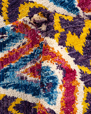 Contemporary Hand-Knotted Modern Abstract Multi Area Rug 7' 10" x 10' 4"