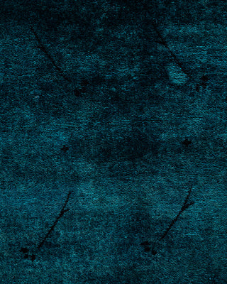 Overdyed Hand-Knotted Gray Area Rug 8' 1" x 10' 1"