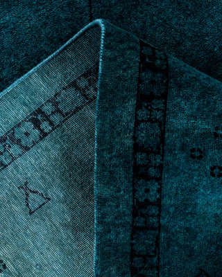 Overdyed Hand-Knotted Gray Area Rug 8' 1" x 10' 1"