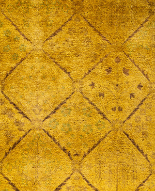 Overdyed One-of-a-Kind Wool Yellow Area Rug 6' 0" x 8' 8"