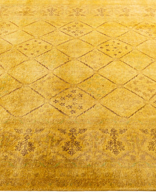 Overdyed One-of-a-Kind Wool Yellow Area Rug 6' 0" x 8' 8"