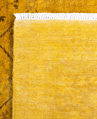 Overdyed One-of-a-Kind Wool Yellow Area Rug 6' 0" x 8' 8"