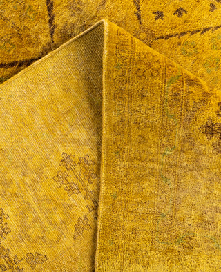 Overdyed One-of-a-Kind Wool Yellow Area Rug 6' 0" x 8' 8"