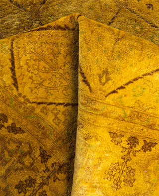 Overdyed One-of-a-Kind Wool Yellow Area Rug 6' 0" x 8' 8"