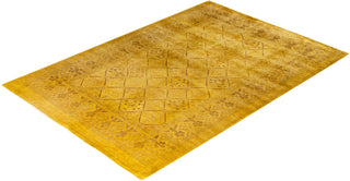 Overdyed One-of-a-Kind Wool Yellow Area Rug 6' 0" x 8' 8"