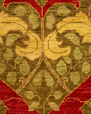 Modern - Contemporary Hand-Knotted Brown Area Rug 9' 6" x 13' 10"