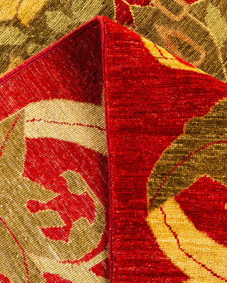 Modern - Contemporary Hand-Knotted Brown Area Rug 9' 6" x 13' 10"