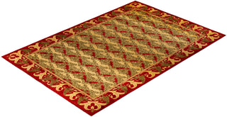 Modern - Contemporary Hand-Knotted Brown Area Rug 9' 6" x 13' 10"