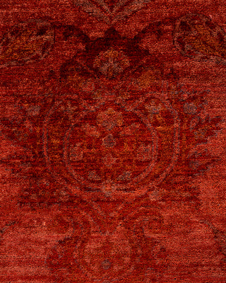 Overdyed Hand-Knotted Red Area Rug 8' 2" x 9' 8"