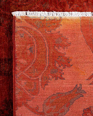 Overdyed Hand-Knotted Red Area Rug 8' 2" x 9' 8"