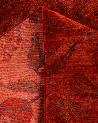 Overdyed Hand-Knotted Red Area Rug 8' 2" x 9' 8"
