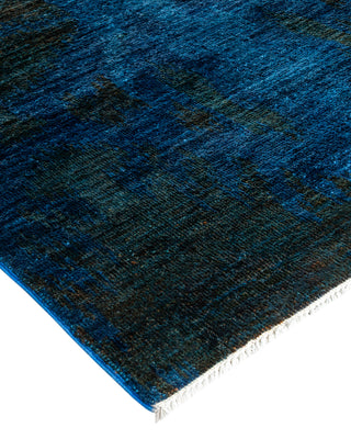 Contemporary Hand Knotted  Blue Area Rug 9' 0" x 12' 1"