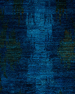 Contemporary Hand Knotted  Blue Area Rug 9' 0" x 12' 1"