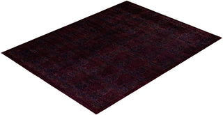 Contemporary Fine Vibrance Red Wool Area Rug - 9' 0" x 11' 10"