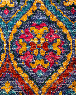 Modern - Contemporary Hand Knotted Multi Area Rug 4' 0" x 6' 0"